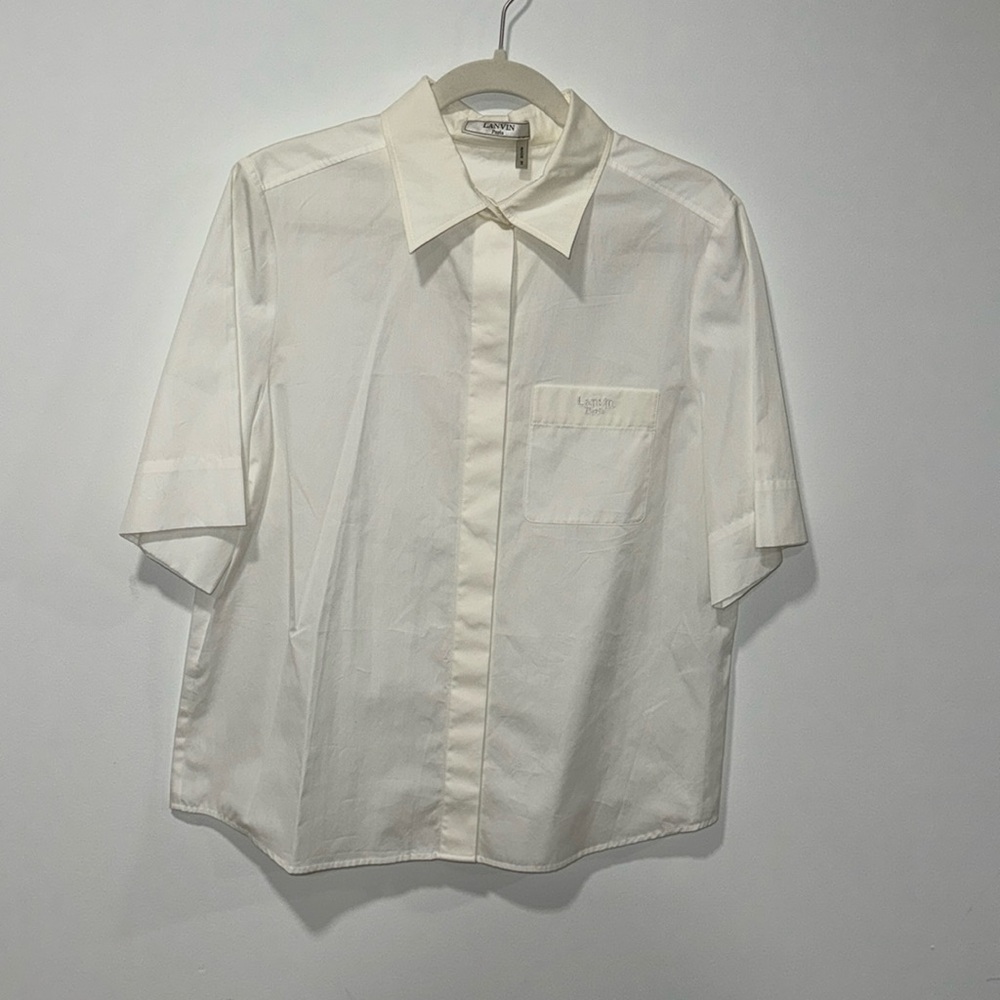 LANVIN WHITE SHIRT 42